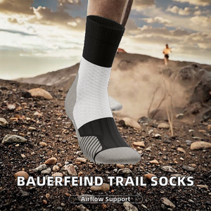 BAUERFEIND Calcetines deportivos para correr para hombre, calcetines deportivos con compresión, estabilidad en el tobillo, transpirables, 1 par - Product Image 2