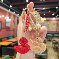 Porte-clés Cygne en Gros avec Diamants Entièrement Sertis, Idéal pour Pendentifs de Voiture et Accessoires de Sac