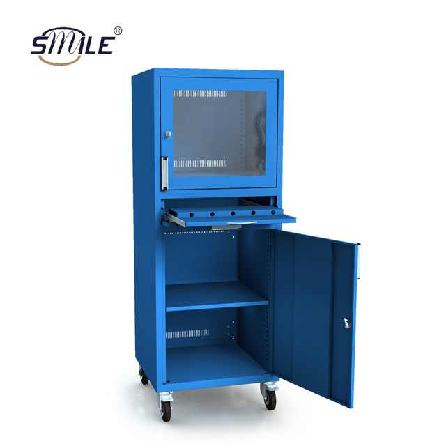CHNSMILE Custom Stainless Steel Mobile Computer Cabinet IP54 Waterproof Shockproof Dustproof