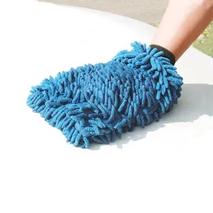 Factory Wholesale Chenille Car Cleaning Glove Microfiber Car Wash Mitt