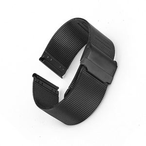 Bracelets de montre personnalisables en acier inoxydable argenté de 20 mm, respirants - Product Image 5