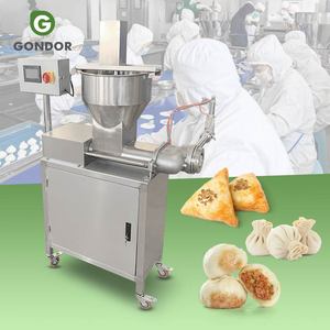 Máquina dispensadora y cortadora de relleno para dumplings, pasteles de carne y rollitos primavera, con dosificación de relleno. - Product Image 1