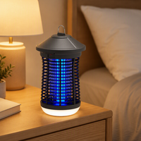 Piège à insectes électronique écologique pour l'intérieur et l'extérieur, anti-moustiques et anti-mouches, avec lumière LED et électrocution électrique.