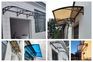 Tenda da Sole Retrattile di Lusso 60x60cm in Policarbonato <span class=keywords><strong>per</strong></span> Porte e Finestre, Ideale <span class=keywords><strong>per</strong></span> Esterni e Patio - Product Image 5