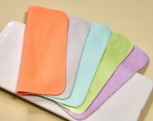 Chiffonnette en microfibre aspect suède pour <span class=keywords><strong>lunettes</strong></span>, impression personnalisée du <span class=keywords><strong>nom</strong></span> de la boutique, design style île, pour le nettoyage des écrans de téléphone et des <span class=keywords><strong>lunettes</strong></span> de vue, fabriqué en Chine - Product Image 4