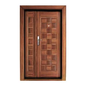 Usine <span class=keywords><strong>de</strong></span> <span class=keywords><strong>porte</strong></span> d'entrée en grain <span class=keywords><strong>de</strong></span> bois PPD Portes extérieures antivol domestiques en gros - Product Image 3