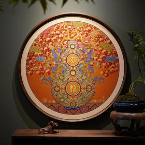 Cuadro Decorativo de Madera Maciza de Latón con Diseño de Caqui para Sala de Estar, Entrada o Pasillo, <span class=keywords><strong>Precio</strong></span> Bajo de Fábrica, Venta al por Mayor - Product Image 2