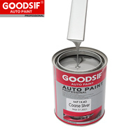 Fabricant de peinture automobile tout-en-un : Kit de peinture 1K Solid Silver Pearl et durcisseur-réducteur de laque transparente 2K