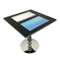 Nouvelle Table Tactile Carrée Interactive 10 Points 4K LG pour Café et Restaurant, Écran Double LCD Étanche avec Recharge Sans Fil