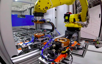 Outil de changement rapide appliquant plusieurs disques d'effecteur d'extrémité de robot industriel Manipulation et meulage de soudage