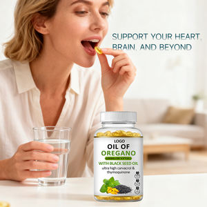كبسولات زيت الأوريجانو عالية الجودة مع الحبة السوداء، زيت أوريجانو نقي للبالغين - Product Image 2