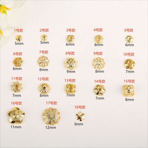 ลูกปัดทองชุบลายดอกไม้ Lisheng Jewelry ชุบทอง 18K ดีไซน์กลีบดอกฉลุลาย สำหรับทำสร้อยข้อมือ สร้อยคอ DIY - Product Image 2