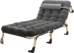 Fabricación de cama de campamento plegable, muebles de dormitorio, sofá cama ajustable plegable, cama individual - Product Image 2