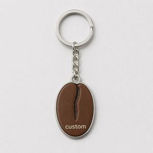 Porte-clés personnalisés en forme de grain de café en gros – Matière première pour chaînes de cafés, promotion gastronomique, souvenir - Product Image 3