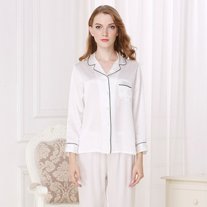 Benutzer definierte chinesische Fabrik Preis Pyjamas Zart gemacht lange Seide Nachthemden Seide Nachtwäsche Luxus - Product Image 4