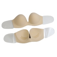 Cache-tétons confortables et tendance pour femmes, en tissu sain, couleur chair, écologique, sexy, sans couture, push-up, séchage rapide, sans dos, sans bretelles