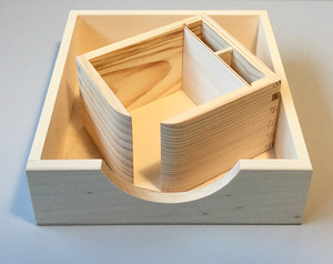 Rustieke Tafelgerei Organizer Houten Bestekhouder Met Servet Papieren Lade - Product Image 5