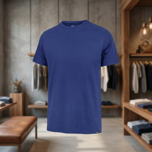 T-shirts pour hommes de haute qualité, 100% coton tricoté, formels, écologiques, unis, 180g, imprimés en sérigraphie, brodés, col roulé - Product Image 3