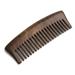 Peines de madera de sándalo personalizados, peana, nogal, bambú, con logotipo - Product Image 4