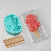 Moule en silicone créatif pour crème glacée hippocampe-Parfait pour les accessoires de cuisine et le gâteau mousse de sucettes glacées maison