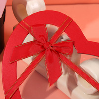 Boîte cadeau en forme de cœur avec fenêtre transparente : Fête des Mères, Saint-Valentin, Anniversaire, Souvenir et Boîtes cadeaux pour les fêtes