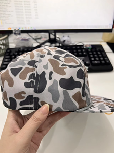 Casquette Snapback à imprimé camouflage, 6 panneaux, réglable, unisexe, style streetwear, casquette de baseball, printemps été, tissu sergé décontracté - Product Image 2