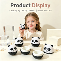ISMAN Nouveaux contenants de baume à lèvres 5g en forme de panda mignon, étuis à rouge à lèvres vides en forme d'animaux de dessin animé pour enfants, emballages de maquillage, pots cosmétiques
