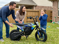 Mini moto tout-terrain électrique Mimbob DK5 pour enfants, batterie lithium 12V 150W, vitesse 15 km/h, capacité de charge 40 kg, capacité de montée 8 degrés
