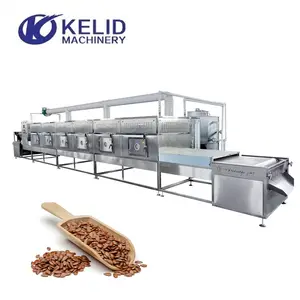 Máquina de esterilización de semillas de ricino de semillas de Moringa microondas túnel