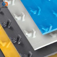 Plaque d'ancrage en plastique HDPE de haute qualité en forme de V, plaque de verrouillage en V HDPE, plaque de protection du béton ou plaque d'étanchéité