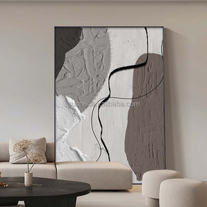 Quadro Decorativo Digitale Minimalista Premium Trustek con Forme Astratte ad Acquerello, Stile Nord Europa, Cornice in Lega <span class=keywords><strong>di</strong></span> Alluminio - Product Image 6