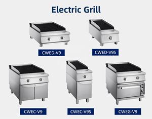 Barbecue électrique <span class=keywords><strong>professionnel</strong></span> Chefwin Hotel, <span class=keywords><strong>grill</strong></span> en <span class=keywords><strong>pierre</strong></span> <span class=keywords><strong>de</strong></span> <span class=keywords><strong>lave</strong></span> pour cuisine - Product Image 6