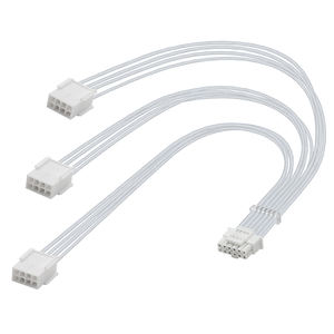 12 + 4 pines a 3*8 pines PCIE 5,0 GPU Cables TPE PSU Cable de extensión macho a hembra conector de 16 pines para RTX <span class=keywords><strong>3090Ti</strong></span> RTX <span class=keywords><strong>4090</strong></span> - Product Image 1