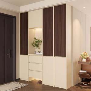 Modern <b>Wood</b> Entrance <b>Cabinet</b> with <b>Shoe</b> Rack Living Room Furniture for Home Use - Product Image 2