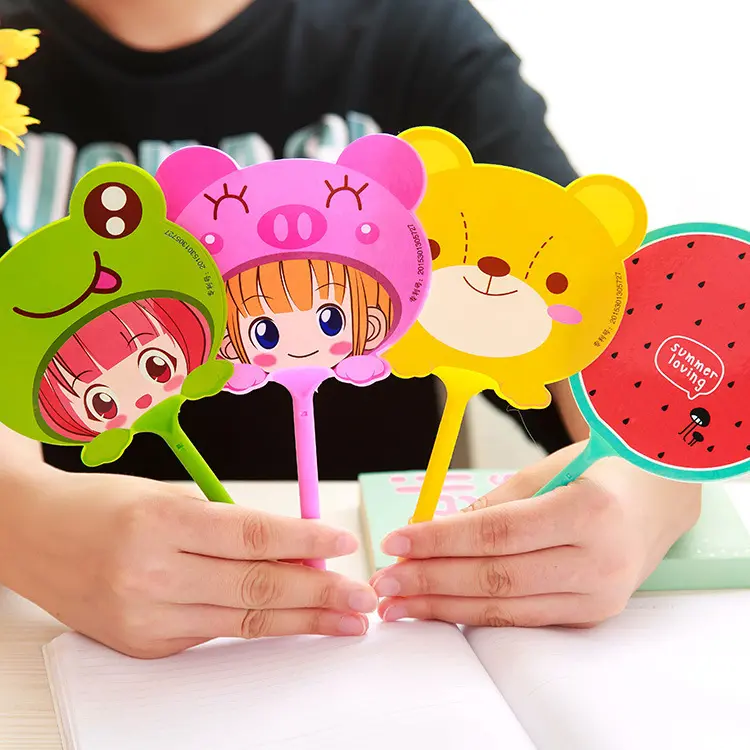 Y012 cartoon girl Fan Pen ballpoint pen kindergarten gifts learning stationery wholesale creative stationery