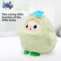 Poupée en peluche interactive éducative et scientifique intelligente Happy AI, compagnon émotionnel, assistant de bureau, écran LCD pour enfants