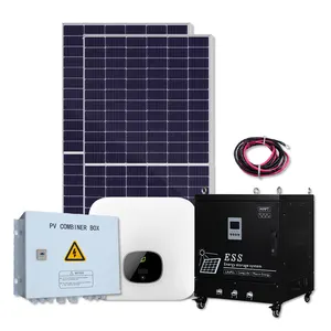 3kw 5kw 7kw 8kw 10kw PV panel solar fuera de la red 10kw sistema de energía solar completo con batería LiFePO4