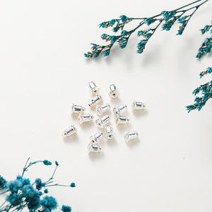 Puntas de oreja chapadas en oro de 14k y 18k, aretes de latón con forma de bala, tapas para orejas DIY para la fabricación de joyas - Product Image 2