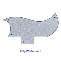 Pickguard de guitare 3 plis blanc 5 trous petite demi-face SG Scratch Plate Compatible avec la guitare basse électrique USA LP American SG