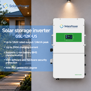 Inversor solar híbrido trifásico de 12 kVA para sistemas solares fuera de la red, versión estadounidense de 110 V, marca Solara Power, inversor de energía híbrido de 12 kW. - Product Image 2