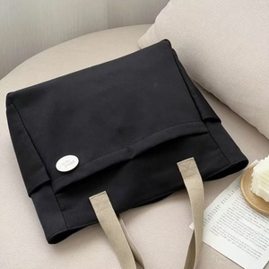 Bolsa de Mano de Lona de Algodón Personalizada, Gran Capacidad, Informal, para Viajes Diarios, Diseño Artístico Simple y Original, Venta al Por Mayor - Product Image 2
