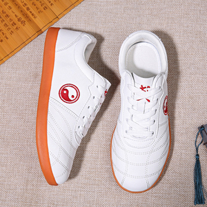 Comfort Non-Slip Martial Arts Shoes Lightweight Leather Training Shoes for Adults Seniors Plus Size <strong>Men</strong> Women Tai Chi Sneakers - Product Image 2