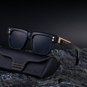 Gafas de Sol Polarizadas para Hombre Polo Haus, Montura Negra de PC, Lentes TAC con Protección UV400, Antideslumbrantes, Estilo para Conducir - Product Image 1