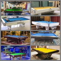 Mesa de Billar Automática de Alta Calidad con Retorno de Bolas, Operada con Monedas, con Pizarra, de 7 y 8 Pies, Precio Mayorista