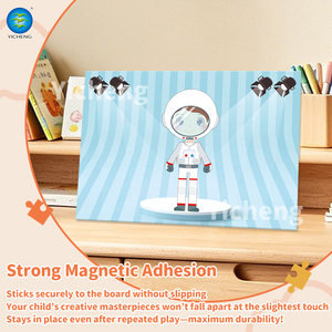 <span class=keywords><strong>Jeu</strong></span> de puzzle magnétique 2-en-1 pour enfants : <span class=keywords><strong>jeu</strong></span> éducatif avec tableau de dessin et ensemble d'autocollants magnétiques pour l'apprentissage précoce - Product Image 5