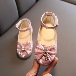 Nuevos Zapatos de Vestir para Niñas, con Lazo, de Cuero Coreano, Planos, de Boca Baja y Suela Suave - Product Image 3