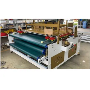 Manual Feeding Cardboard Press-Fit Semi-Automatic Folder Press Gluer Machine For Corrugated
