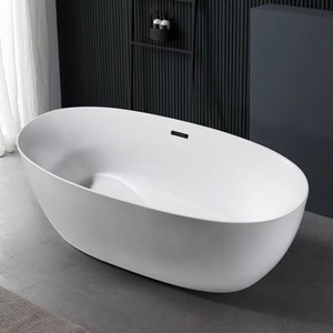 Baignoire autoportante en acrylique personnalisable <span class=keywords><strong>avec</strong></span> chauffage intelligent à température constante, massage à bulles et panneau intelligent pour appartement intérieur - Product Image 3