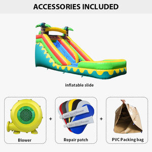 बच्चों के पार्टी के लिए बड़े आउटडोर इंफ्लेटेबल वाटर स्लाइड प्लेग्राउंड स्विमिंग पूल स्लाइड - Product Image 2