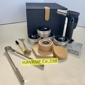 Деревянная форма НЛО для коктейлей, набор для коптильни с фонариком, набор для коктейлей, набор для курения, зажигалка для виски, набор для коптильни - Product Image 3